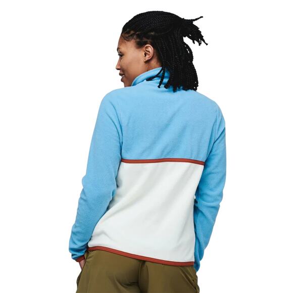 Cotopaxi River Blue Bone White Amado Quarter Zip Fleece Pullover - Picture 2 of 11